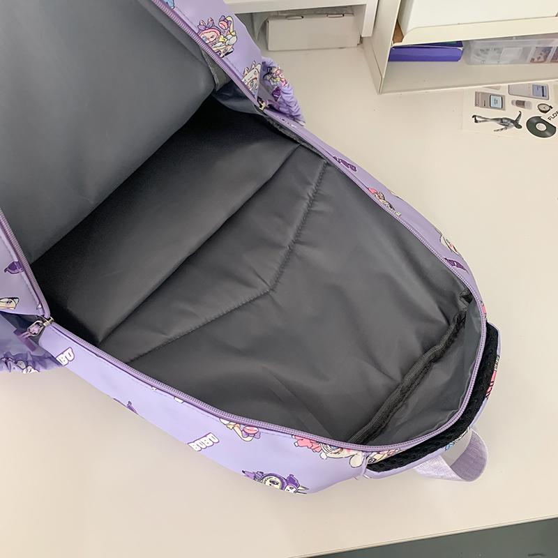 Cartoon Women's Backpack Large Capacity Graffiti Print Student Schoolbag