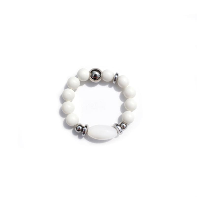 Dazzling Club White Pebble Ring