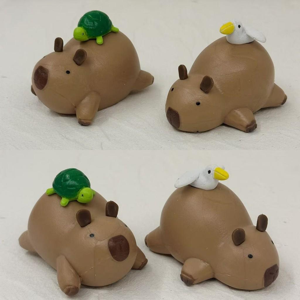 Adorable Capybara Figure Pvc Miniature Desk Decor For Animal Lovers And Gift Ideas