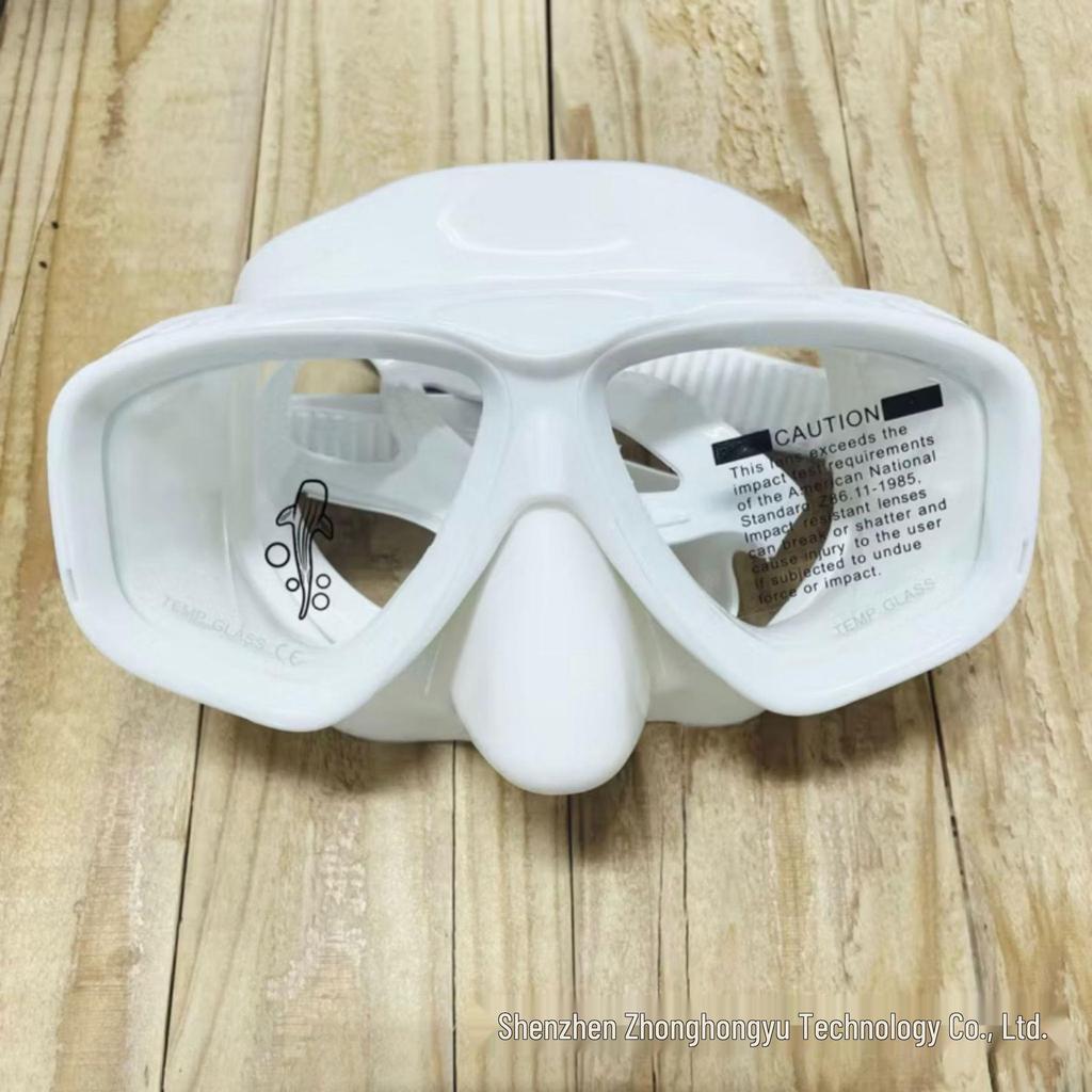 Adult Silicone Snorkeling Mask with Large Frame & Myopia Lenses