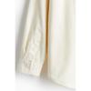 H M Corduroy sHirt Loose Fit wHite