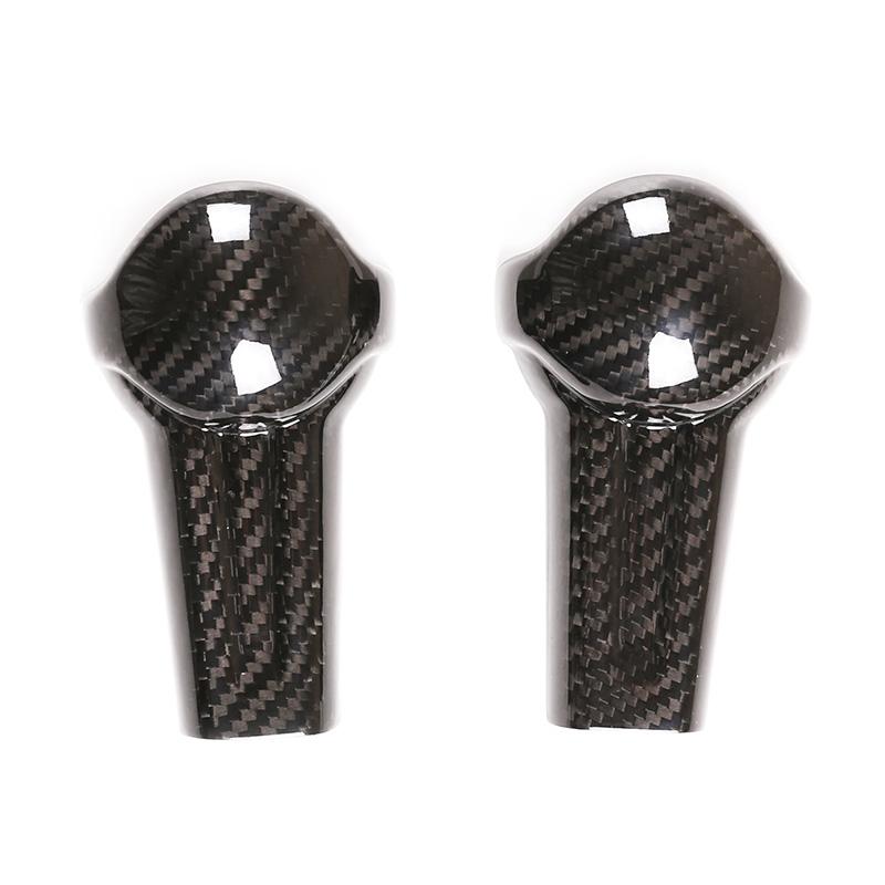 For Ford Mustang 2015-2020 Real Carbon Fiber Auto Gear Shift Knob Head Decorative Protective Shell Cover Sticker Car Accessoires