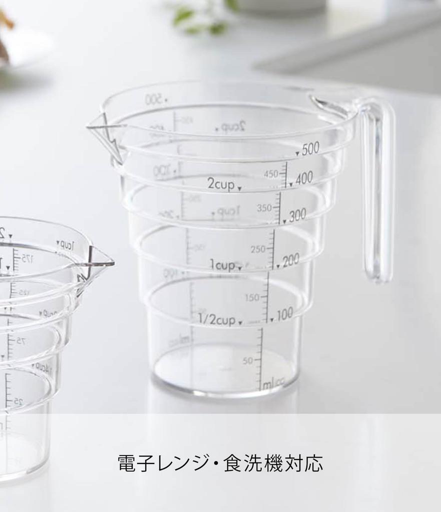 Yamazaki Industries samm-sammult mõõtetopsi kiht 500ml Clear 2547