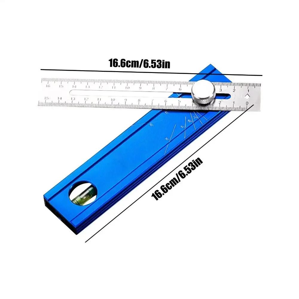 Adjustable Knob Scriber Marking Tools Bubble Level Multi-Function Precise Leveling Tools Aluminum Alloy Multiple Scales