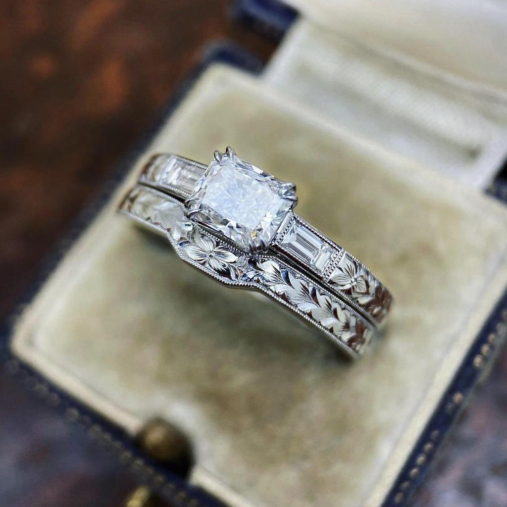 Three Heroes 2024 Trendy European & American Engagement Rings with Cubic Zirconia