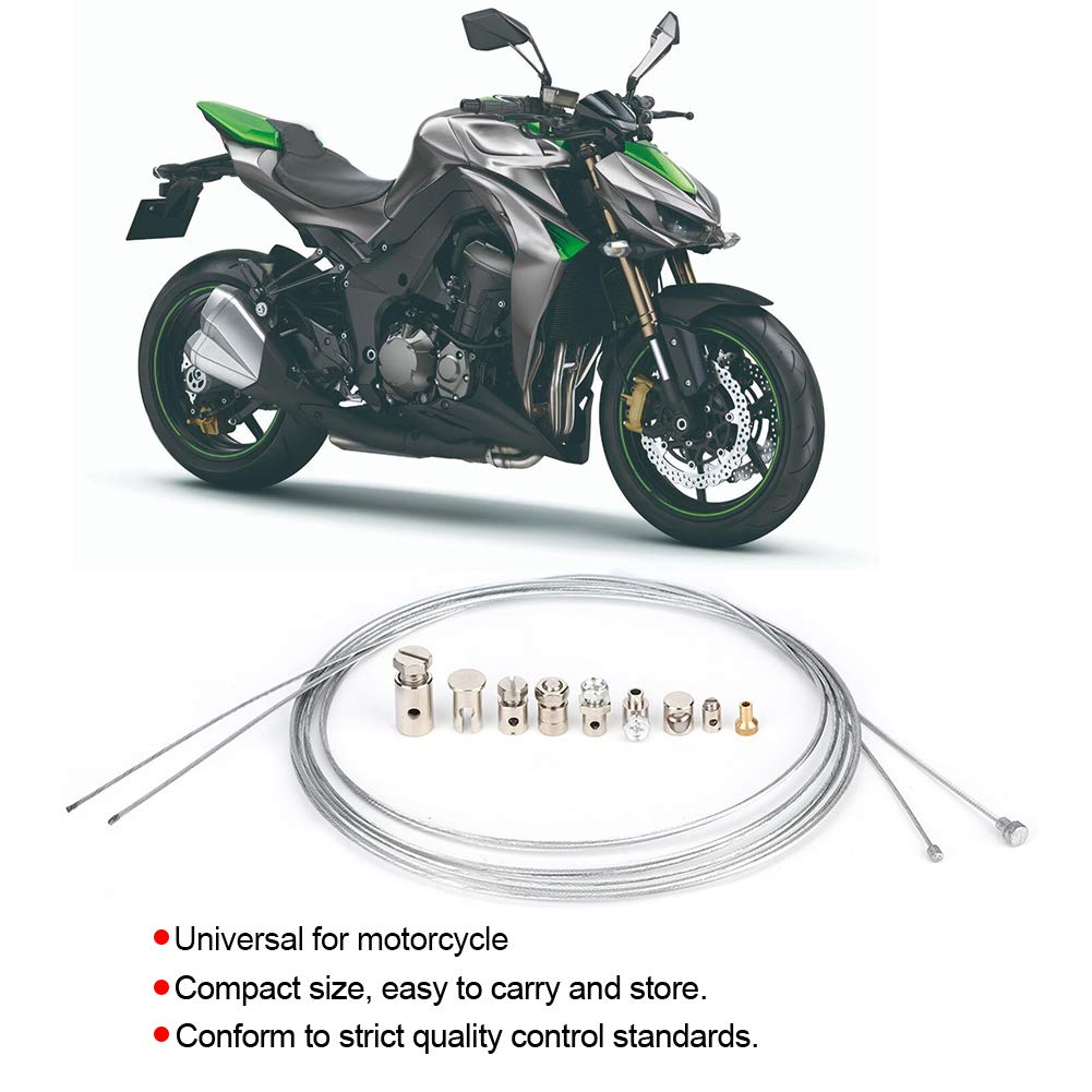 Clutch Cable Repair Kit, Motorcycle Emergency Brake Throttle Accelerator Cable Repair Kit Steel Universal