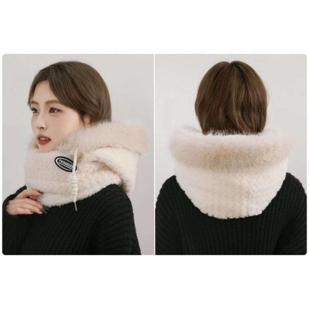 Thick Hat, Warm Hat, Women's Scarf, Plush Hat, Pullover Hat, Cycling Hat, Windproof Hat
