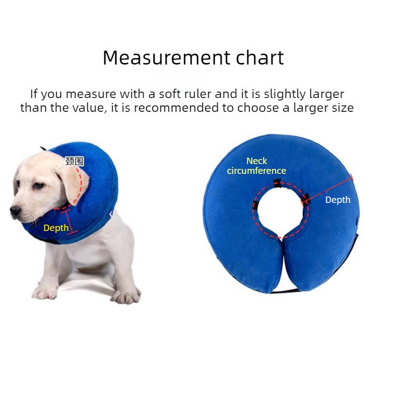 Soft Inflatable Dog Cone Collar Alternative For Small Medium Large Dogs Neck Recovery E Collar Donut Collar After Surgery Pet Protective Ring