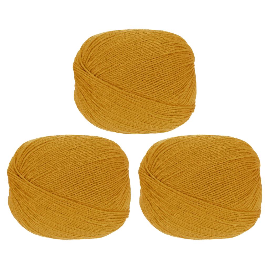 100% Wollgarn 4-fädiges Wollvlies Luxuriöses und weiches Garn Handgefärbtes Garn zum Handstricken Häkeln, 3,52 OZ, 306 Yard 3 Knäuel