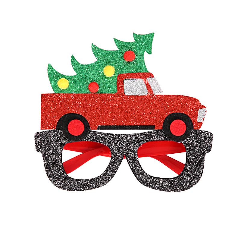 Świąteczne Oprawki Okularów Dekoracje Świąteczne Dorosły Dzieci Prezent Świąteczny Brokatowy Mikołaj Bałwan Okulary 2025 Dekoracja na Imprezę Noworoczną