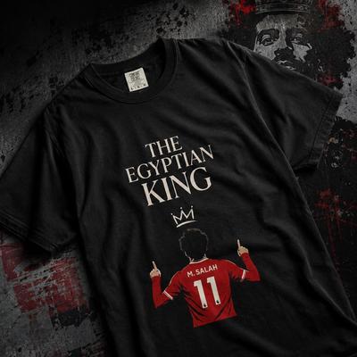 Mohamed Salah Egyptian King Football T-Shirt, Soccer Fan Graphic Tee