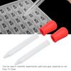 2pcs Multifunctional Transfer Pipette Silicone Calibrated Liquid Dropper for Laboratory DIY ArtRed