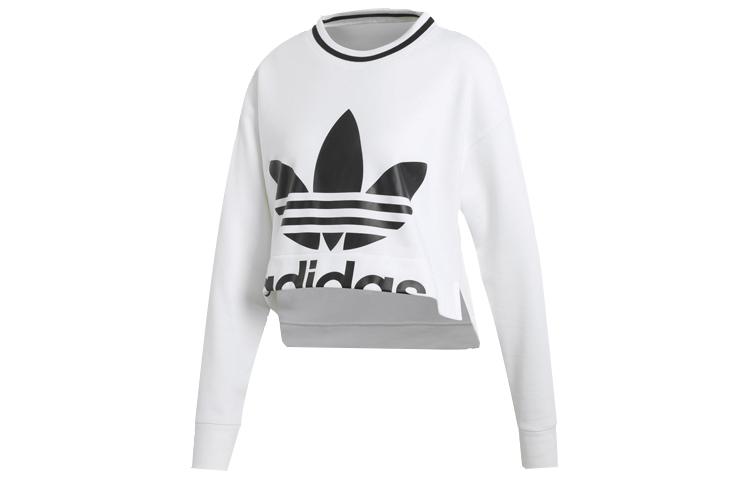 

Adidas Originals Sweatshirts Women s White Crew Neck Moderate Regular ED4759 38