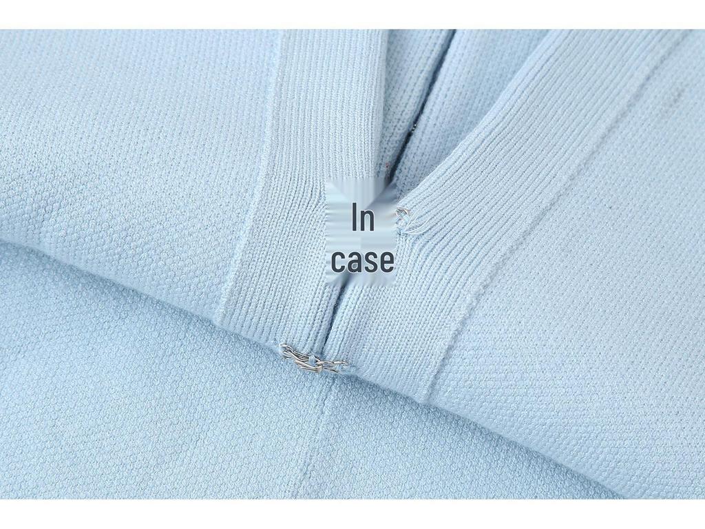 Summer 2024 Women's European & American Style Loose Sleeve Knitted Cardigan & Mini Skirt Set.