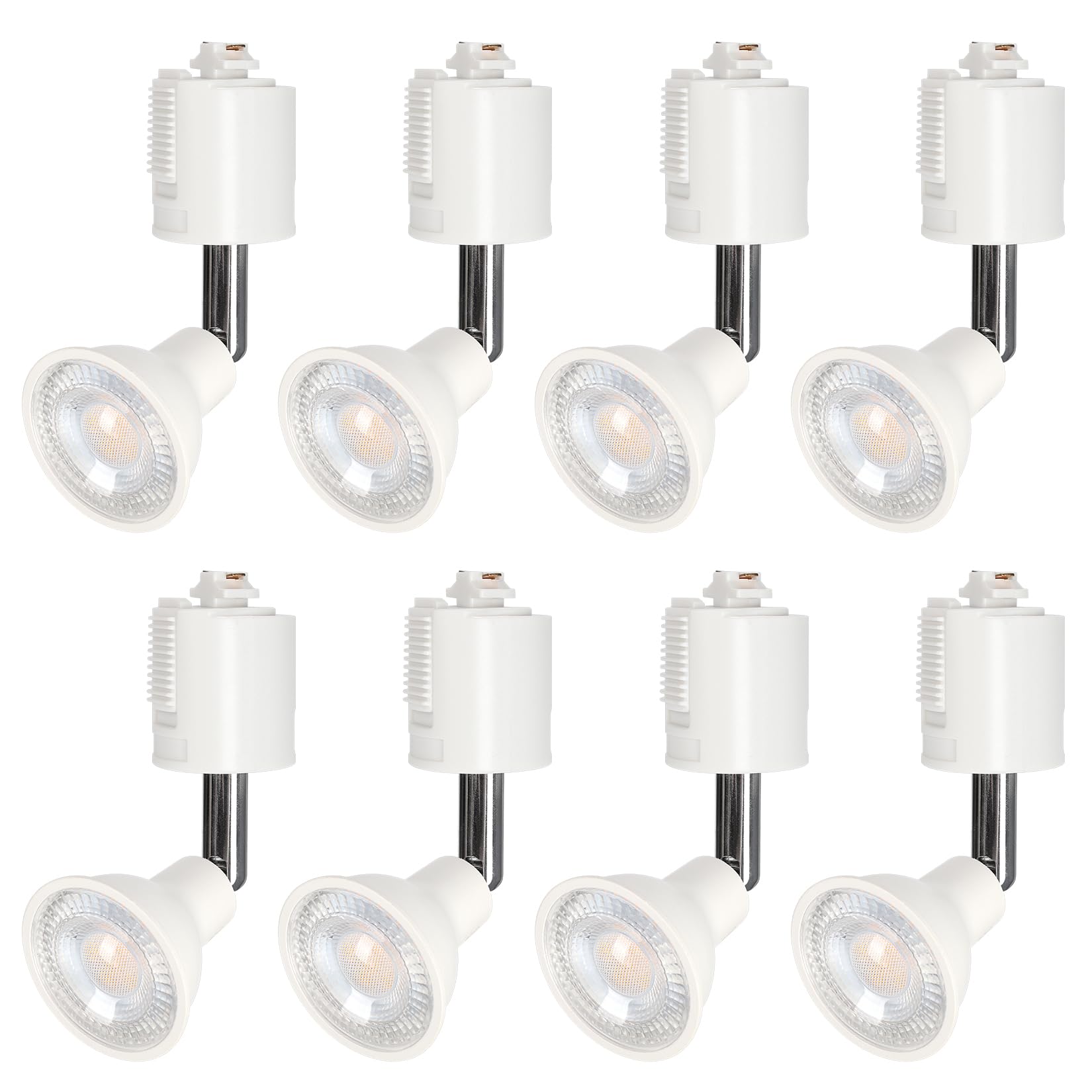 

Прожектор 50 Вт для шинопровода, Теплый белый, Комплект светильников-планок, Шинопровод для освещения, Потолочное освещение, Без диммирования (Набор из 8 предметов, Теплый белый, Белый