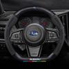Car Suede Carbon fiber Anti-slip Ventilate Steering Wheel Cover For Subaru STI Brz Wrx Xv Ascent Forester Outback Impreza Legacy VV333