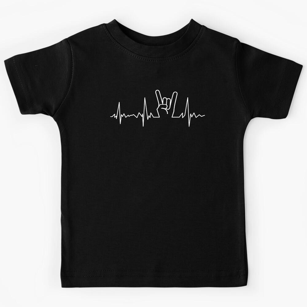 Heavy metal heartbeat Kids T-Shirt 120
