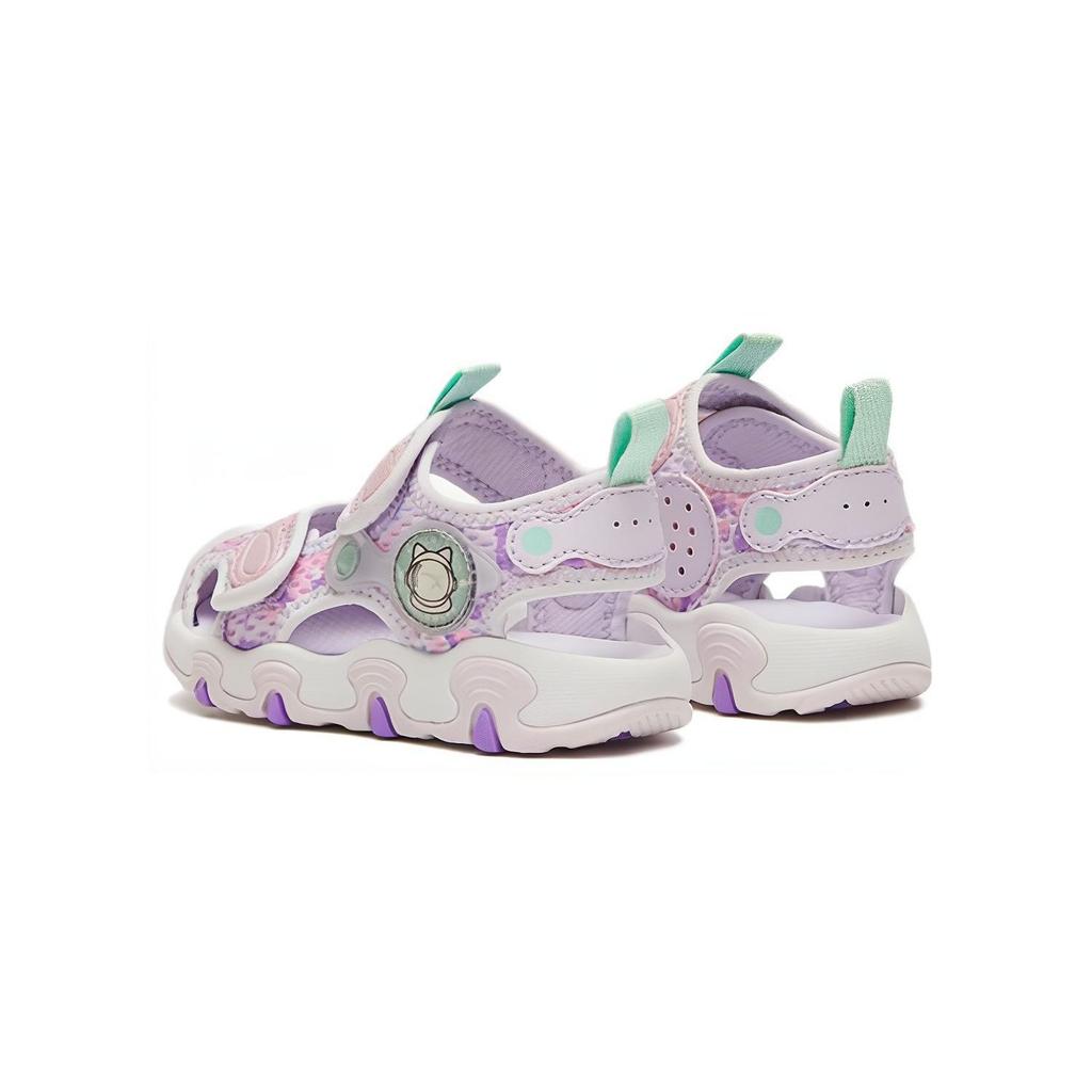 Anta Kids Anti-Kick Shock Absorption Low-Top Walking Shoes Baby Shoes Pink Purple 322320067-2