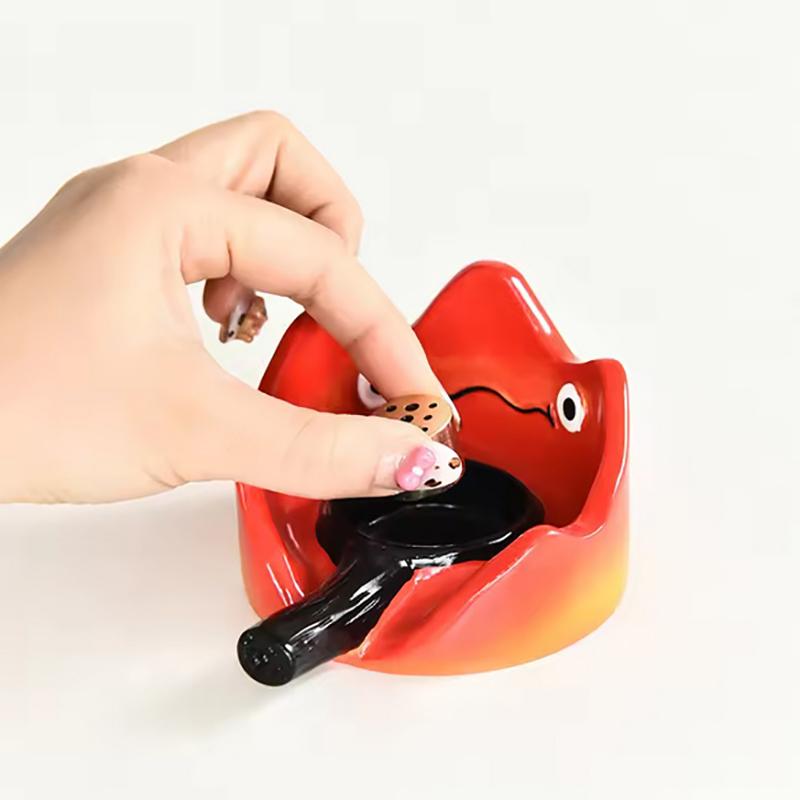 Anime Peripheral Howl'S Mobile Castle Cartoon Cute Calcifer Inserting Incense Intocandlestick Holder Desktop Decoration