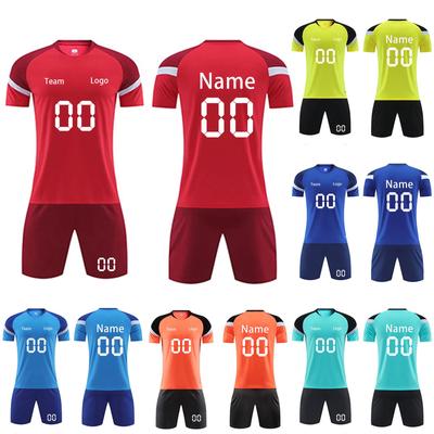 Atmungsaktives Schnelltrocknendes Fußballtrikot und Shorts Set für Herren Sportbekleidung für Fußballfans