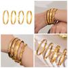 18K Gold-Plated Geometric Zirconia Water Drop Bracelet