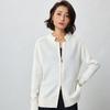 Women's High Neck Double Zipper Knit Cardigan - 2025 Autumn/Winter Collection