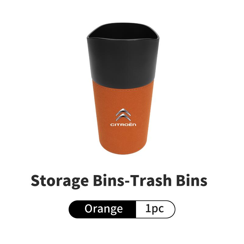 

Car Rubbish Bin Trash Can Cup-shaped Bucket Storage Box For Citroen C4 C3 C5 C1 C2 Berlingo Celysee Cactus Picasso Aircross Saxo помаранчевий