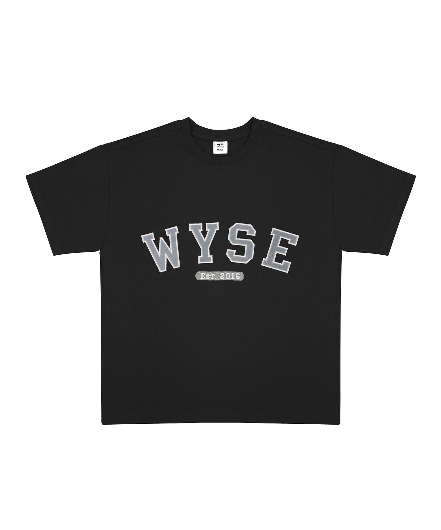 Wise Basic College Logo T-Shirt (Black) L