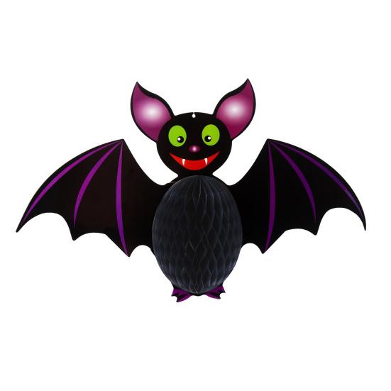 Honeycomb Halloween Hanging Decorations Ghost Spider Pumpkin Witch Bat Paper Honeycomb Centerpieces for Indoor Window Haunted House Decor