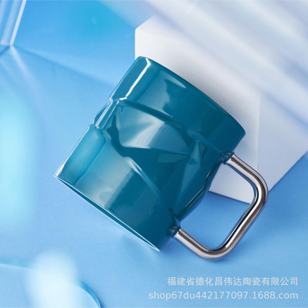 Gift-Giving High-Value, Xingba Relief Ceramic Cup, Coffee Cup, Drinking Cup, Support Fixed Printing