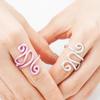 Adjustable Knitting Crochet Loop Ring Knitting Accessories Braided Knitting Ring Yarn Guide Finger Holder for Mother