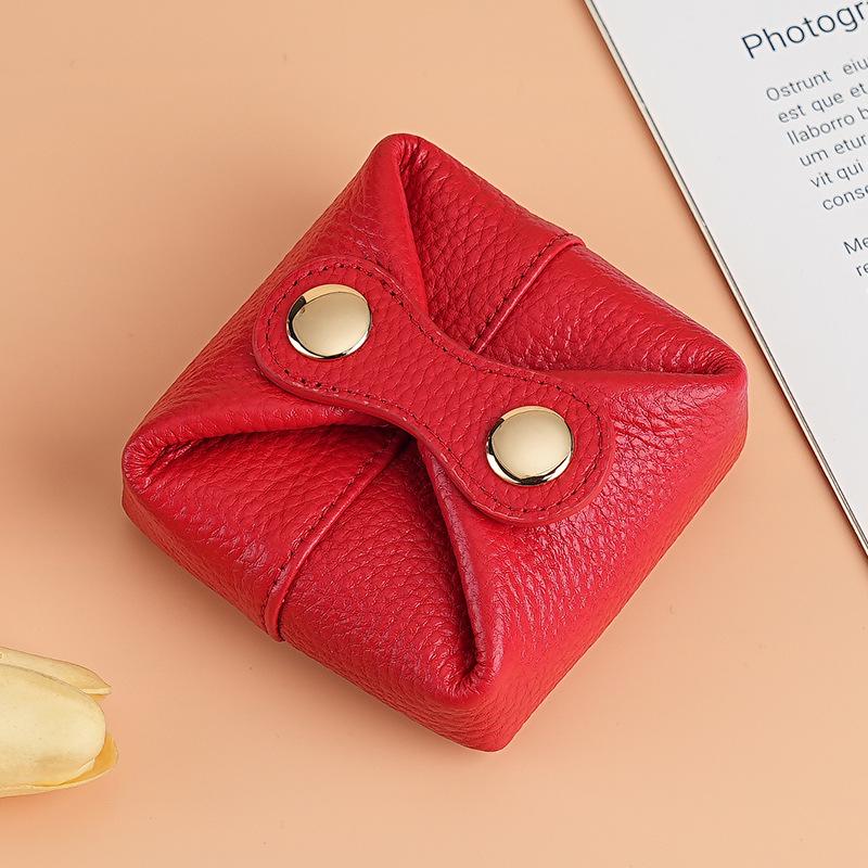 Stylish Mini Cowhide Coin & Lipstick Purse for Women