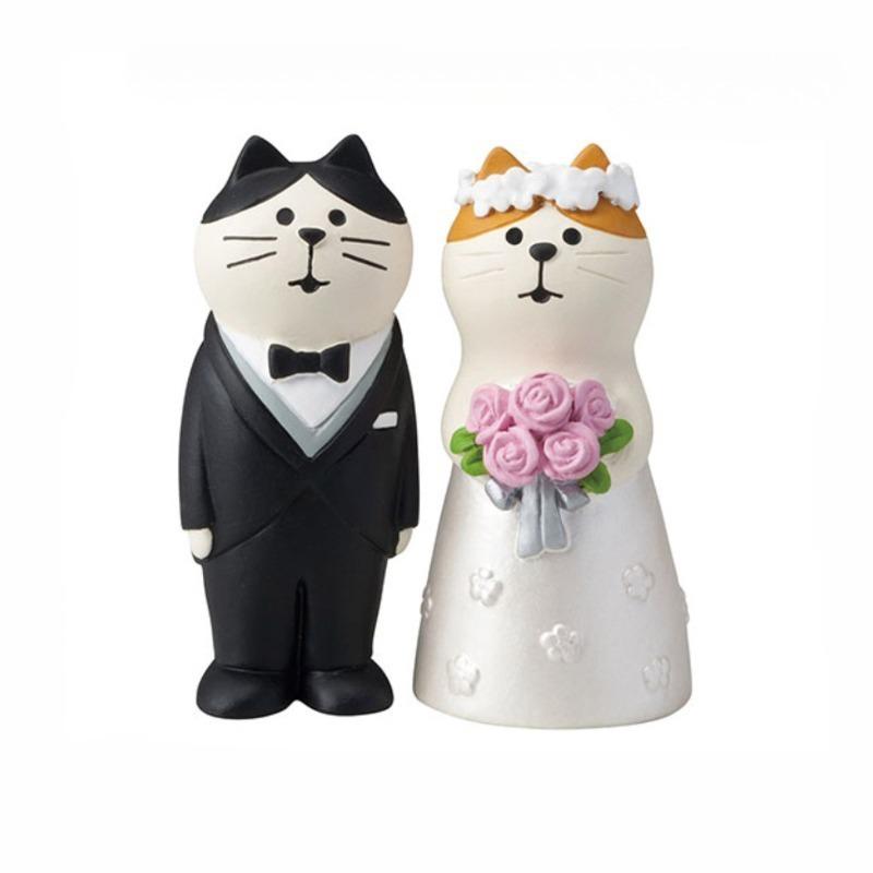 Japanese Zakka Ornaments: Couple Wedding Cake Decorations & Crafts
