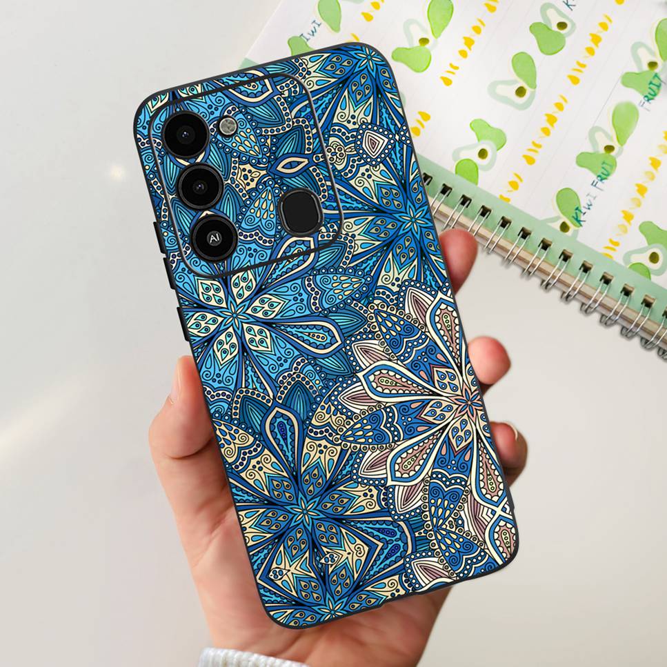 For Tecno Spark GO 2022 Case KG5 Soft Silicone Cute Cat Phone Cover For Tecno SparkGO 2022 6.52" Luxury Love Flower Cases Funda