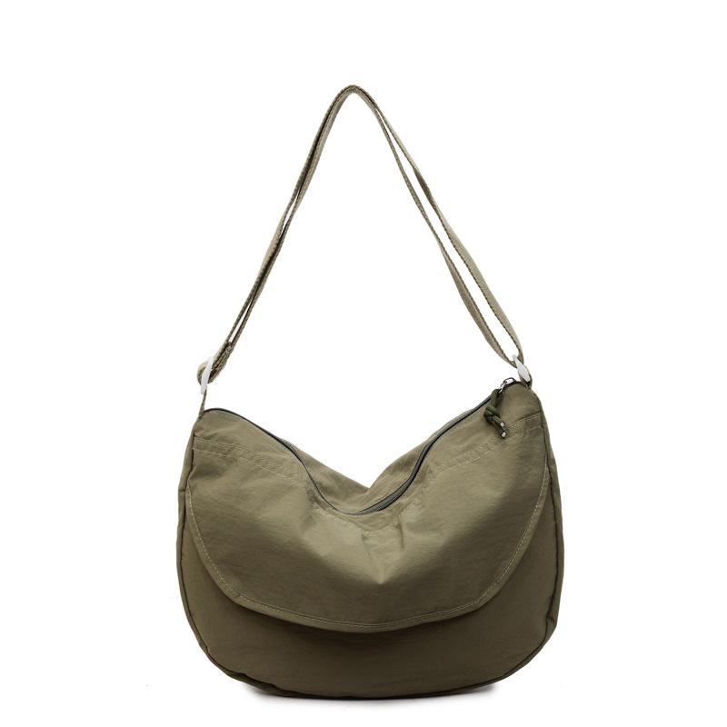 Women's Large-capacity Crossbody Bag Student Light Solid Shoulder Bag