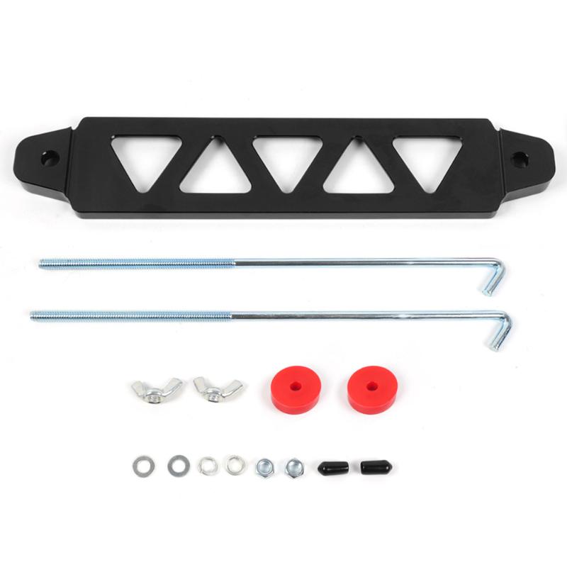 218Mm / 190Mm Aluminum Universal Battery Auto Battery Tie Down Mount Holder Bracket Kit Brace Bar For Civic Ek Eg