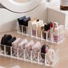 8 Grids Cosmetic Storage Box Transparent Powder Lipstick Display Holder Detachable Data Cable Organizer Home Storage Supplies