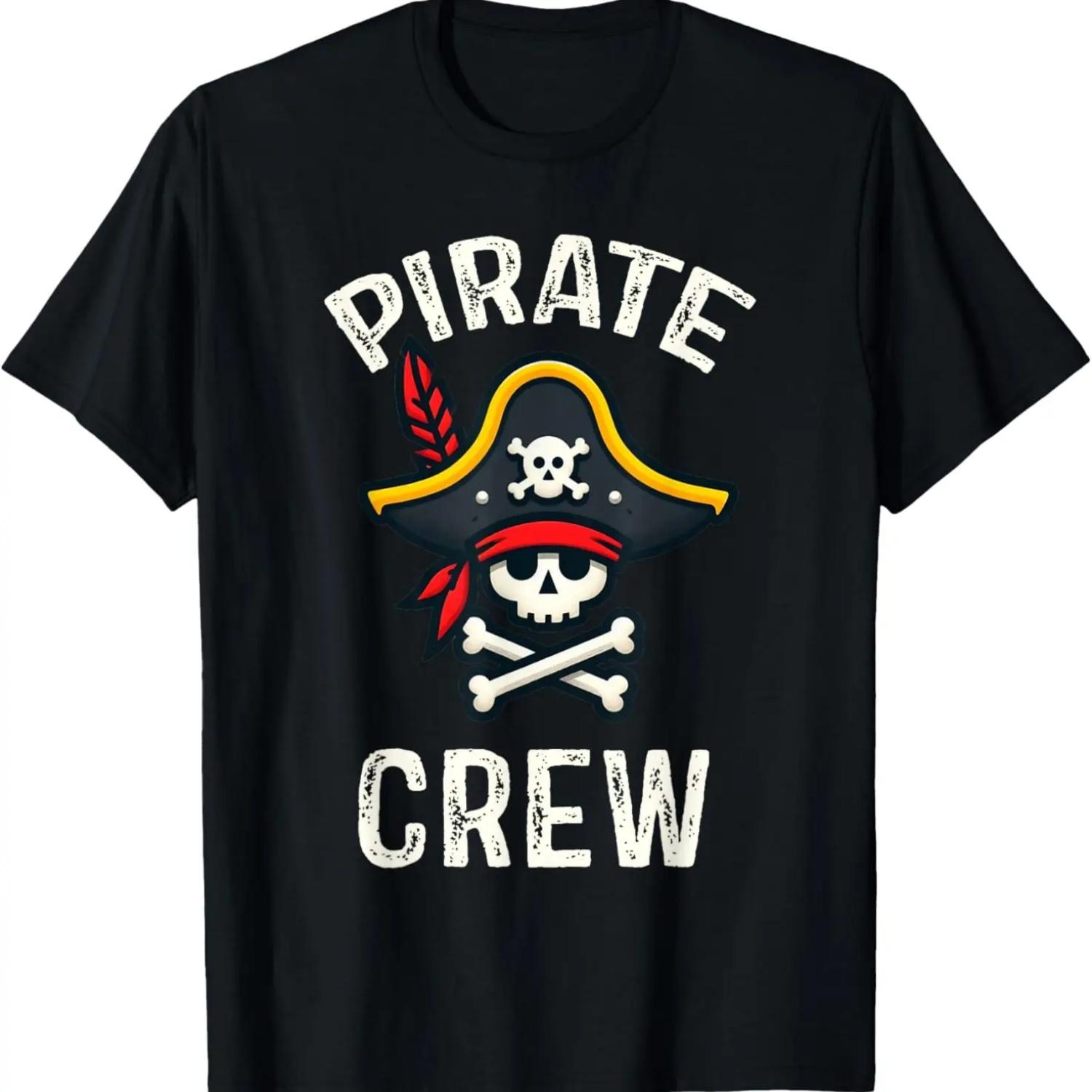 Pirate Crew Halloween Costume T-Shirt XXXXXL чёрный