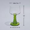 Shangqi Vintage Green Stemmed Glass