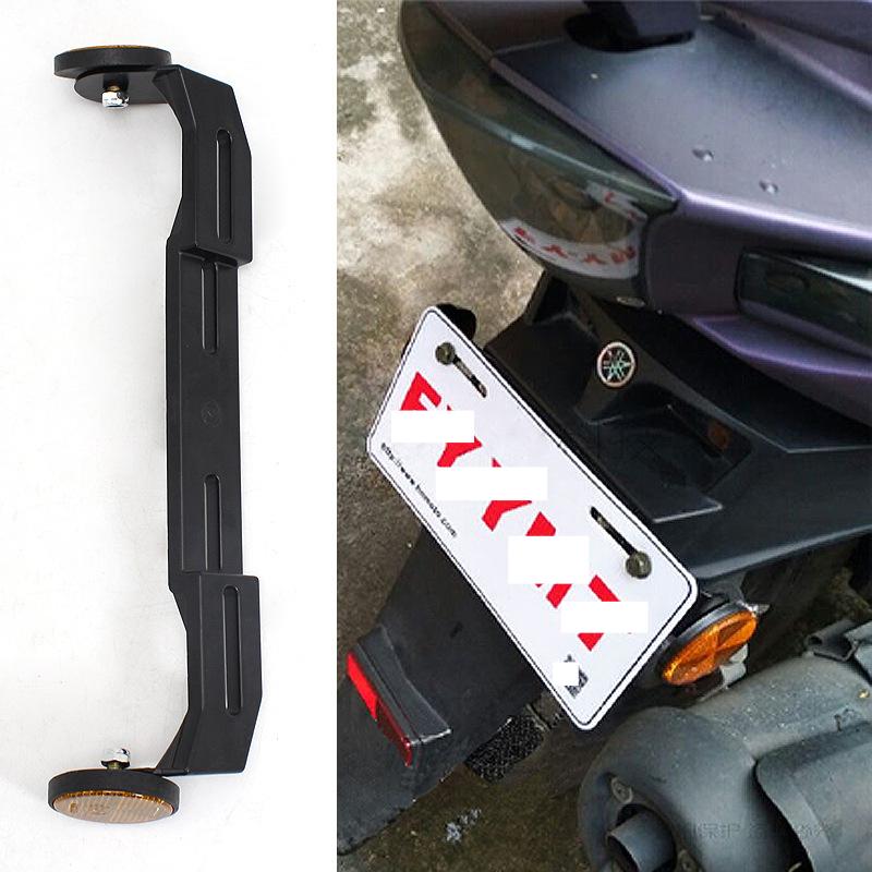 Round Reflectors Tail Side Reflector License Plate Metal Holder Bracket For Suzuki Model Motorcycle