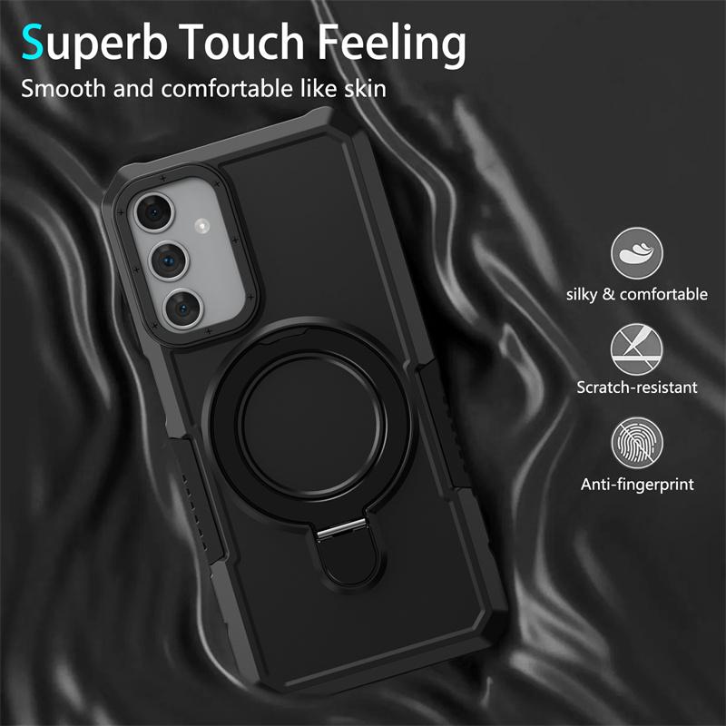 Military Grade Armor Case for Samsung Galaxy A15 5G A25 A35 A55 A05 A05S A14 A24 A34 A54 A13 A33 Cover Stand Holder Shockproof Full Cover