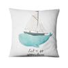 Nordic Ocean Cushion Decoration Pillow Cartoon Whale Print Pillowcase Home Decoration Sofa Pillow Home Pillow Decoration