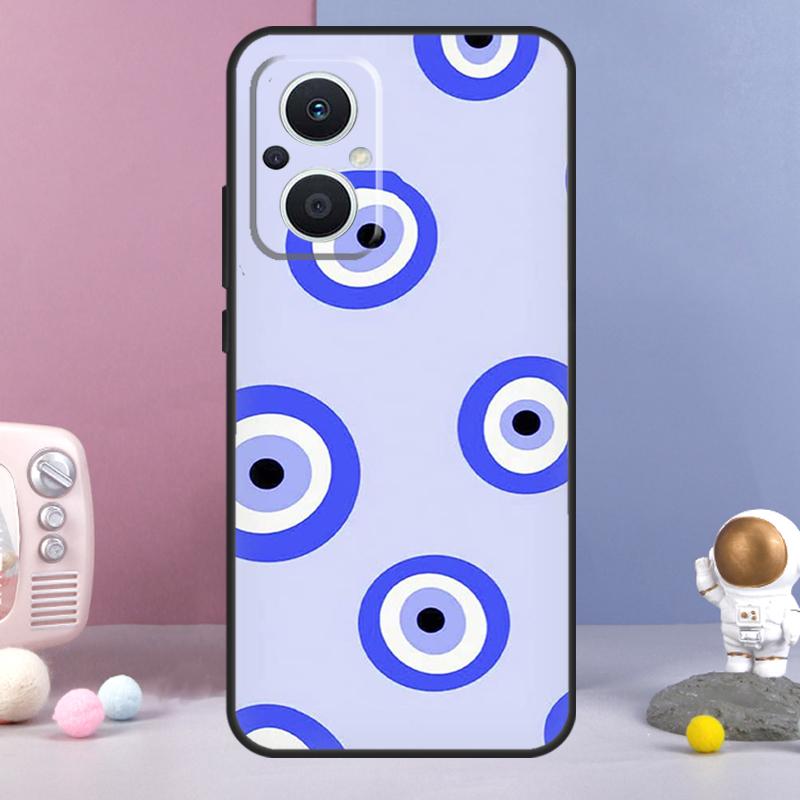 Lucky Eye Blue Evil Eye Print Funda For OPPO Reno 8 Lite 11F 12F 13F 14F 10 11 12 13 14 Pro OPPO Find X9 X5 X6 X8 Pro Case