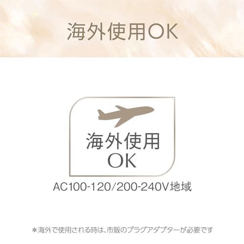 Kozumi Hair Iron, 2-Way Straight & Curl, 30mm, Salon Sense 300 Silky Moist, International Compatible, Ivory, KHR-7530/C