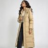 Down cotton-padded clothes and cotton-padded clothes for women's loose winter coats, long styles for the knee year, and new winter cotton-padded jacke