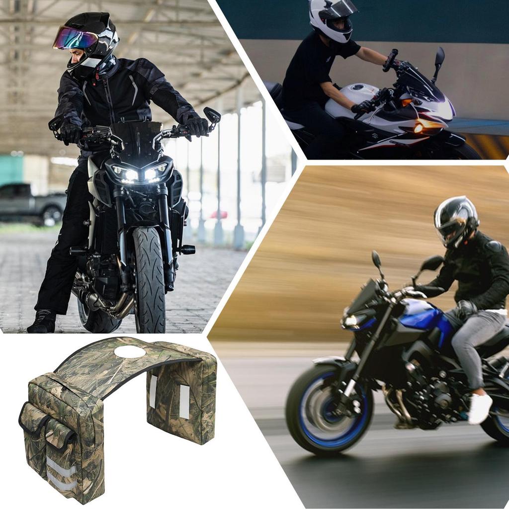 Alforjes para Moto de Trilha Bolsa de Bagagem para Ciclismo Armazenamento Alças Ajustáveis Alforjes de Bagagem Acessórios para Aventura Deslocamento Trilha