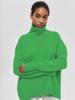 2023 Trendy Women's High Neck Loose Sweater - European & American Style for Autumn/Winter Parties