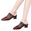 Baotou Shoes and Slippers, New Style Shoes with Thick Heels and Medium Heels, Women's Sandals