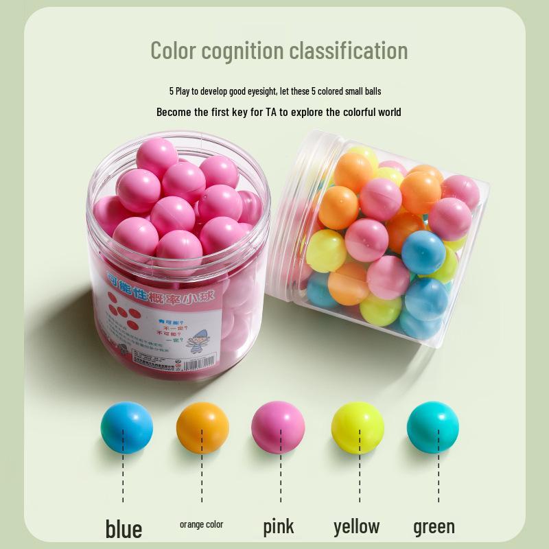 Colorful Plastic Counting Balls for Primary School Math and Statistics