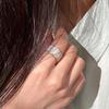 Korean Style Colorful Handmade Enamel Glaze Irregular Ring for Women